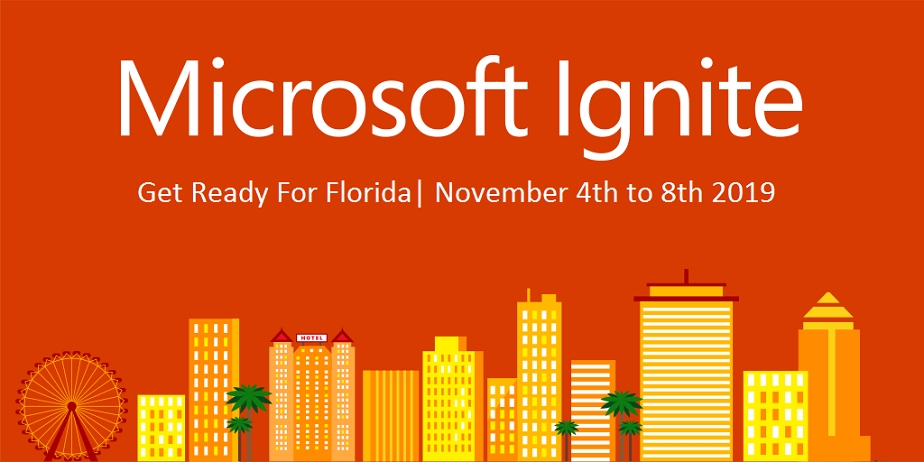 An upcoming event Microsoft Ignite 2019