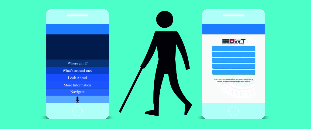 What are the mobile applications for visually impaired users?