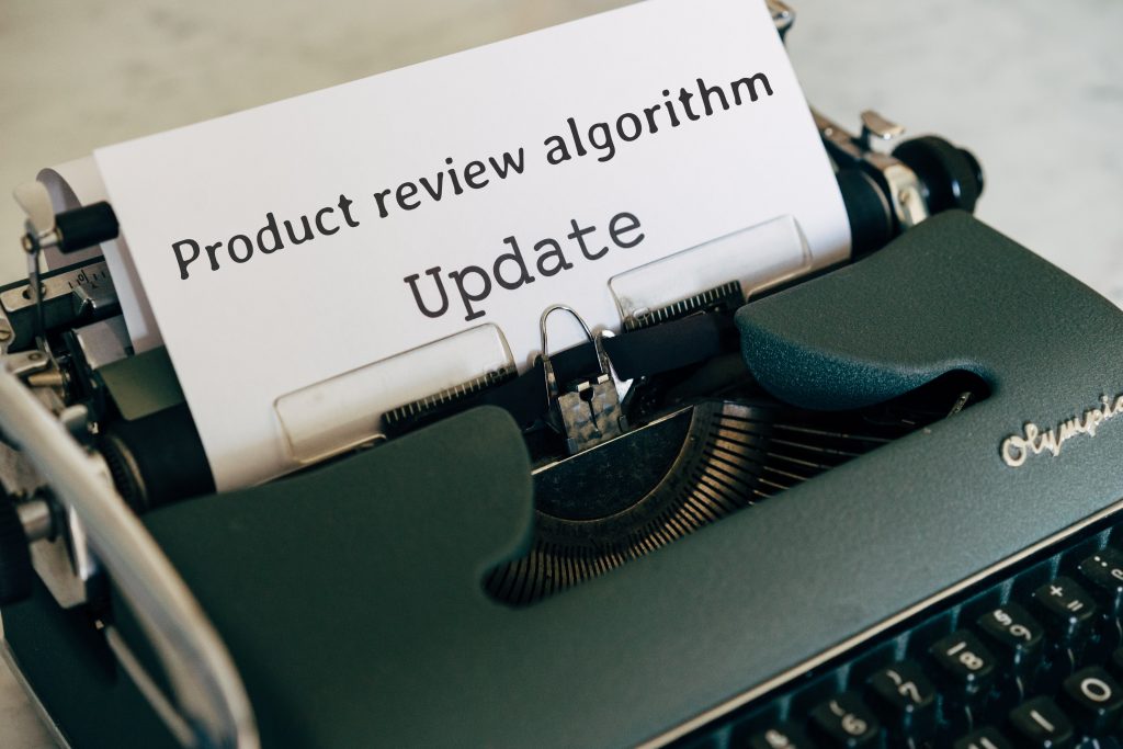 product review algorithm update